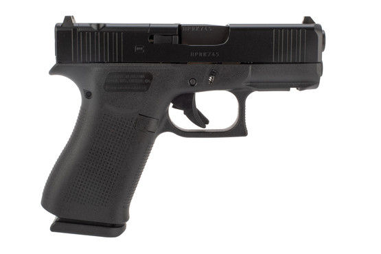 Glock 43X 9mm pistol, black.
